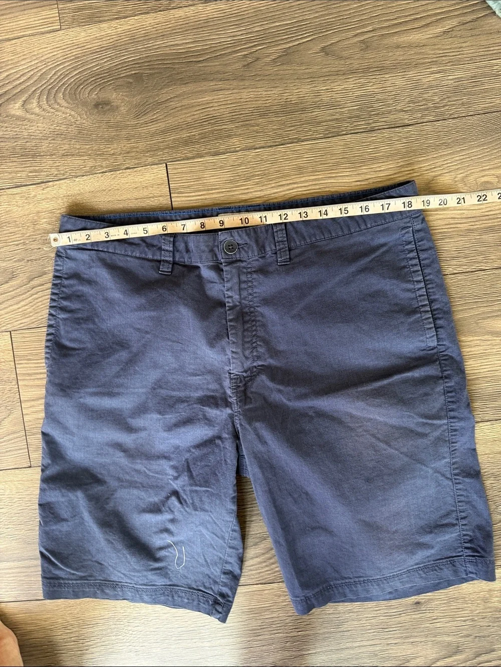 Travis Mathew Men's Navy Flat-Front Chino Shorts
